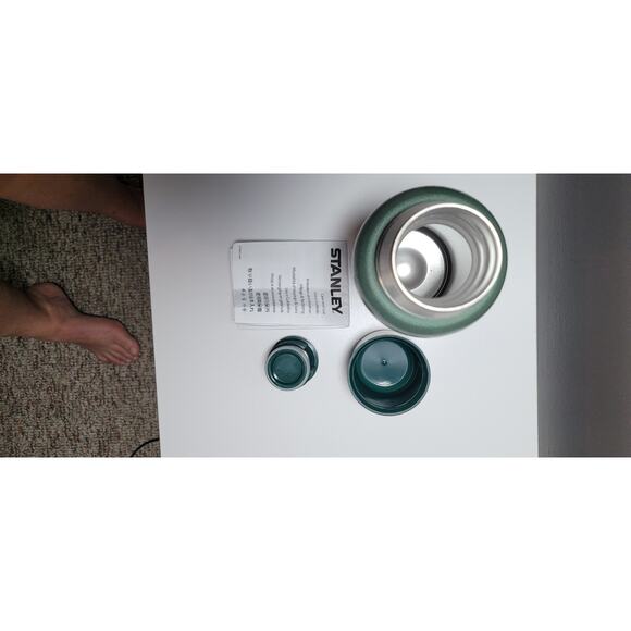 Stanley Classic Vacuum Bottle 25 oz Thermos Flask #20-00817 Metal Army Green Hot - Picture 6 of 8